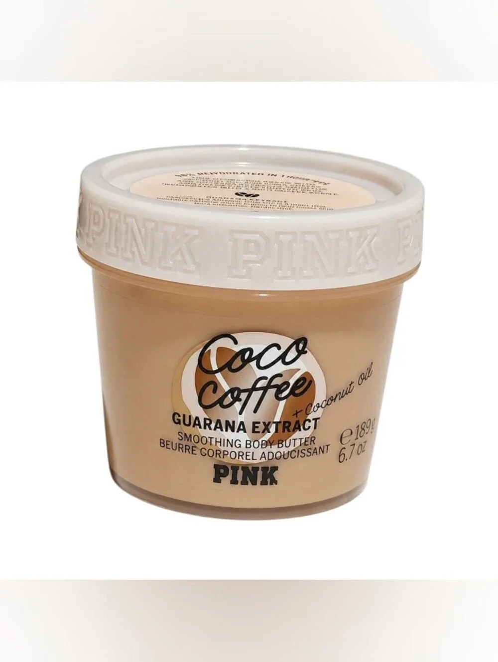 VS PINK Limited Edition Coco Coffee Scented Smoothing Body Butter 6.7 Oz NEW